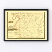 Issaquena County Vintage Map 1873
