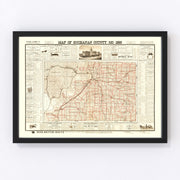 Buchanan County Vintage Map 1895