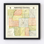 Nodaway County Vintage Map 1900