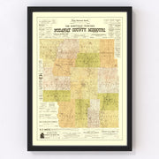 Nodaway County Vintage Map 1906