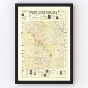 Cuming County Vintage Map 1900