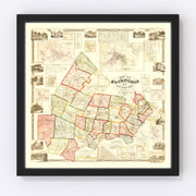 Rockingham County Vintage Map 1857