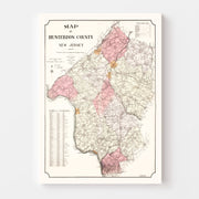 map of Hunterdon Cou
