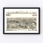 West Boylston Vintage Map 1891