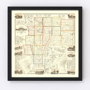 Ontario County Vintage Map 1859