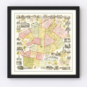 Herkimer County Vintage Map 1859