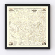 Ulster County Vintage Map 1858