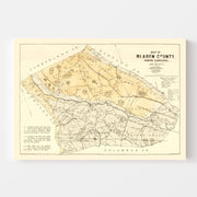 map of Bladen County