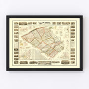 Lehigh County Vintage Map 1865