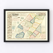 Somerset County Vintage Map 1860