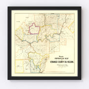 Venango County Vintage Map 1865