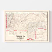 map of Forest County