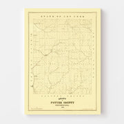 map of Potter County