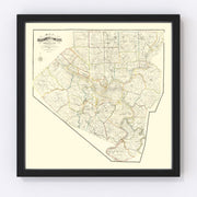 Allegheny County Vintage Map 1883