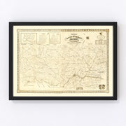Montgomery County Vintage Map 1849