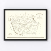 Fairfield County Vintage Map 1825