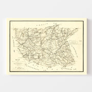 map of Nottoway Coun