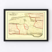 Rockbridge County Vintage Map 1860