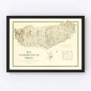 Cumberland County Vintage Map 1864