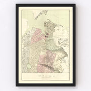 Norfolk County Vintage Map 1887