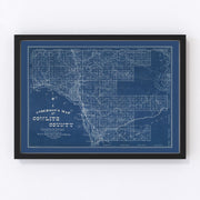 Cowlitz County Vintage Map 1897