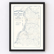 Brooke County Vintage Map 1912