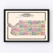 Sully County Vintage Map 1916