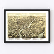 Pawtucket Vintage Map 1877
