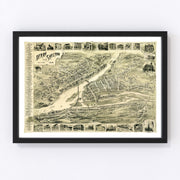 Derby Vintage Map 1898