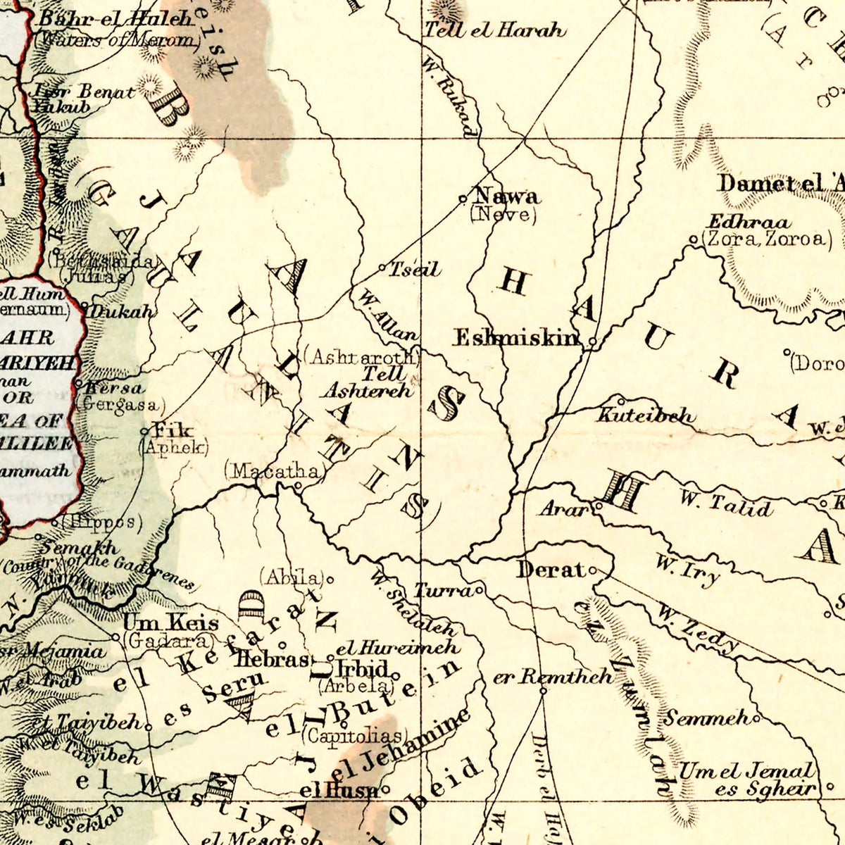 Restored historic details from the 1871 country map of County