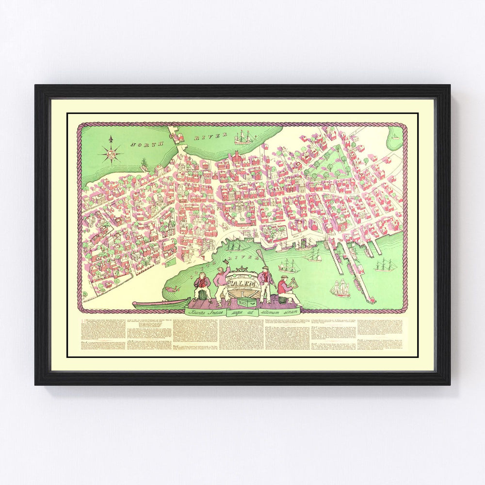 Salem Vintage Map 1930