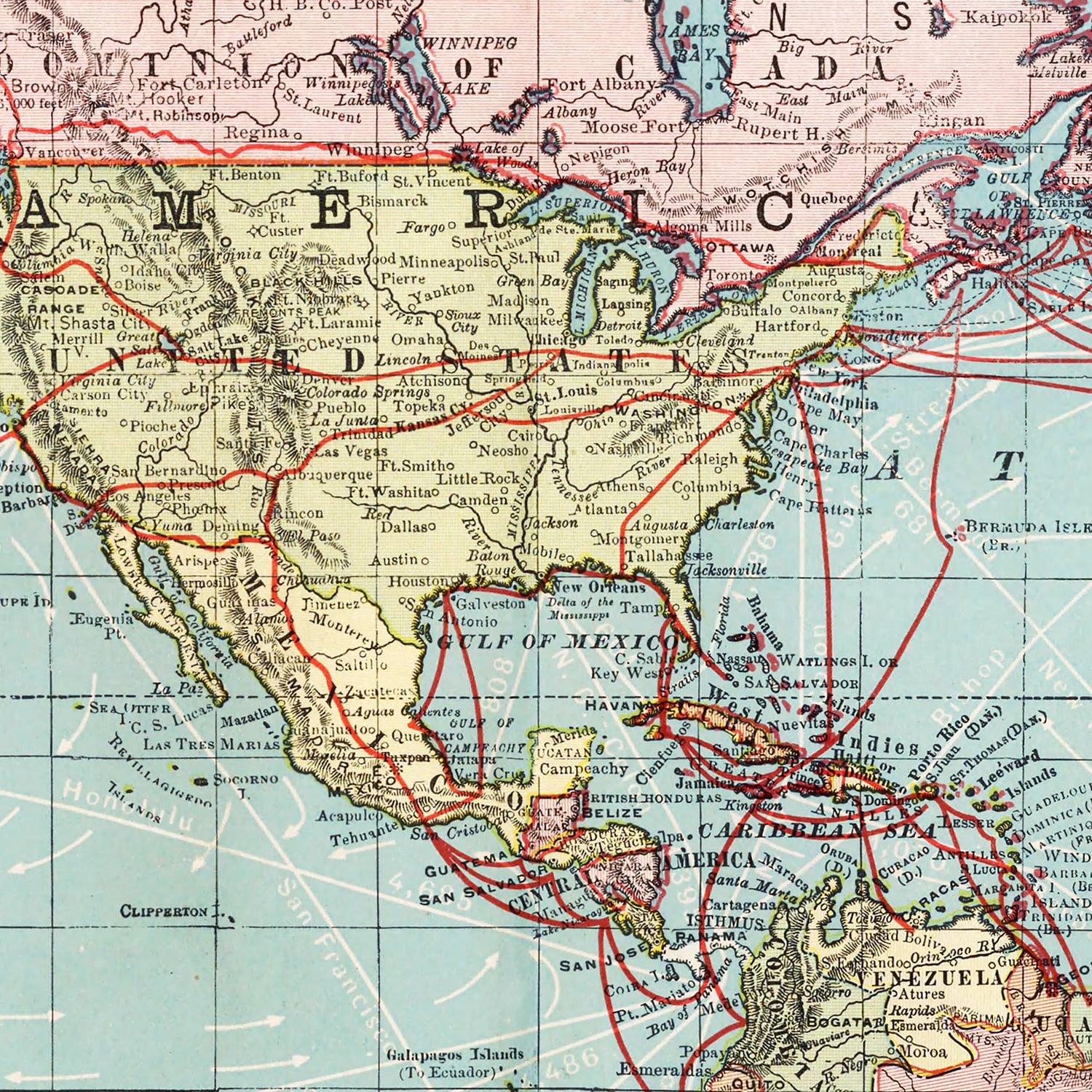 Restored historic details from the 1912 world map of County
