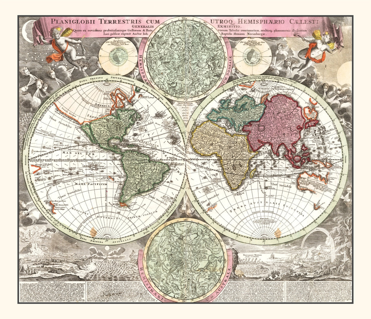 Preview of Vintage World Map 1716