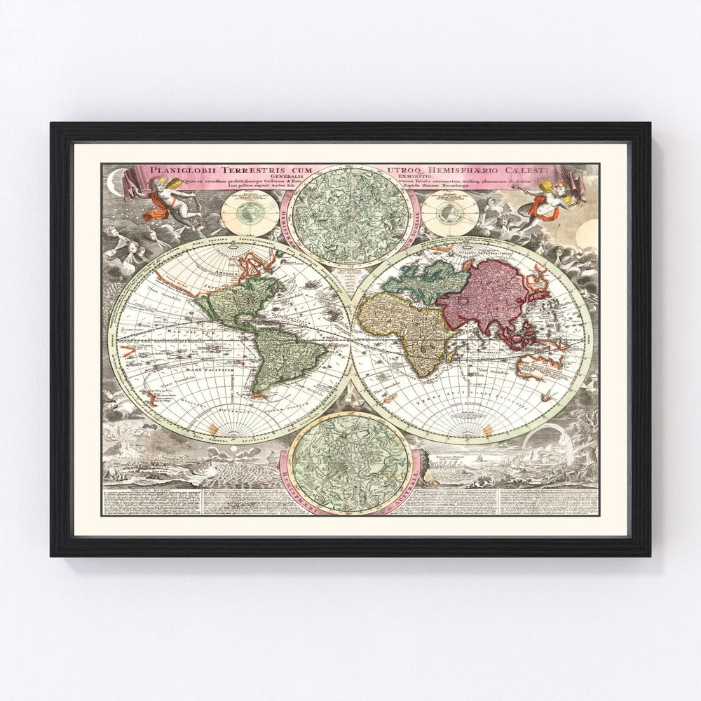 World Vintage Map 1716