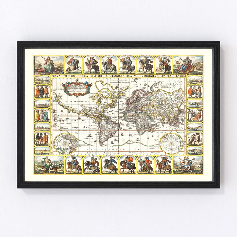 World Vintage Map 1652
