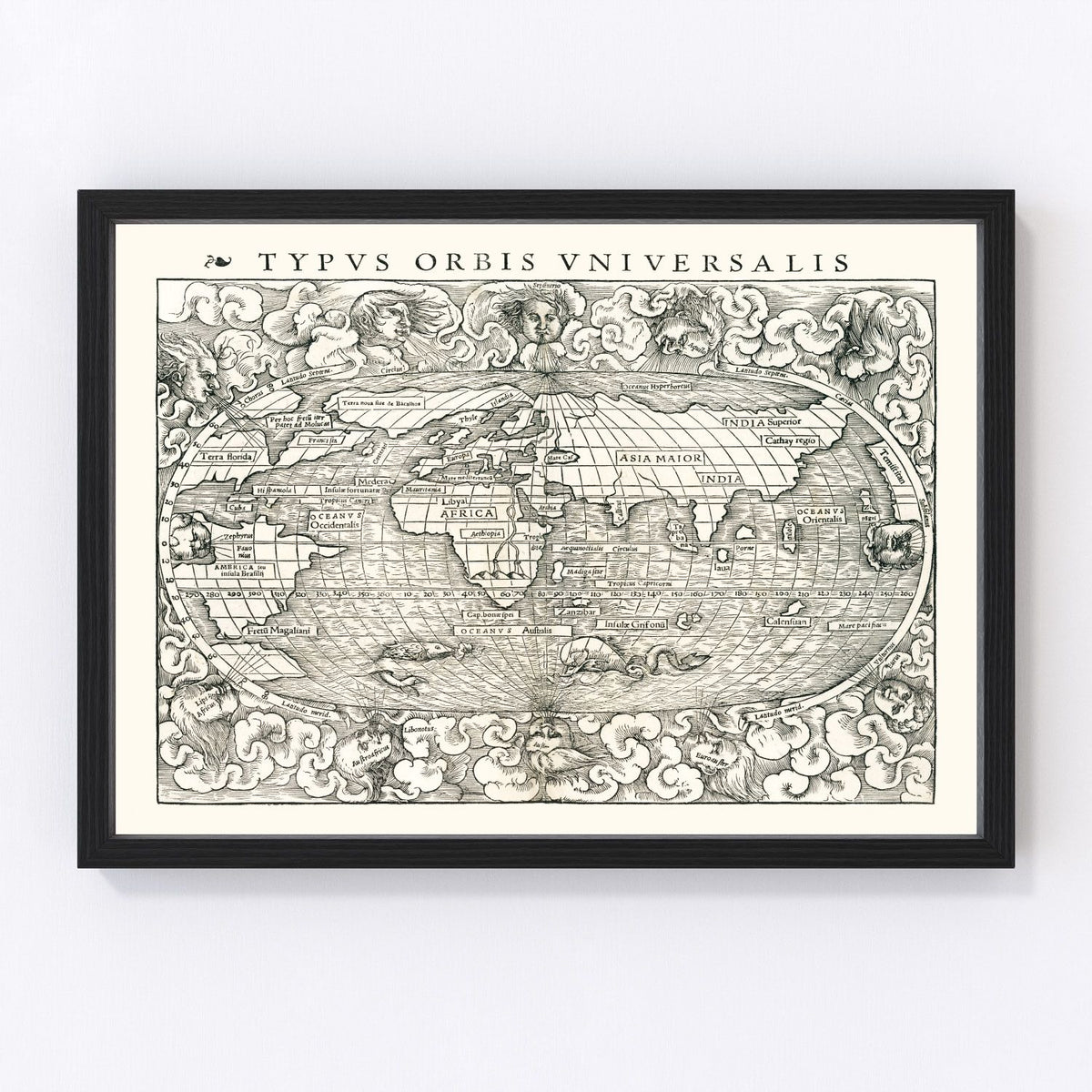 World Vintage Map 1540