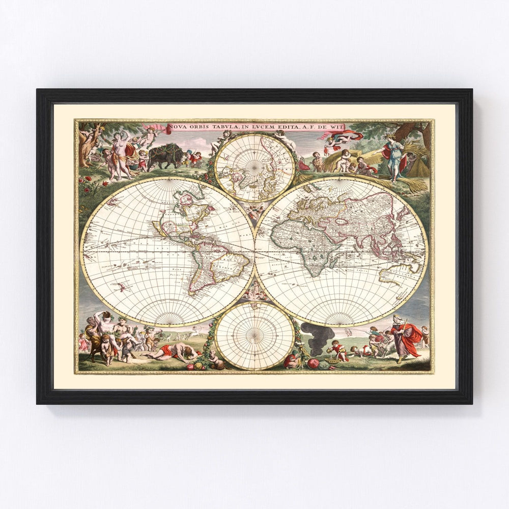 World Vintage Map 1682