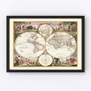 World Vintage Map 1682