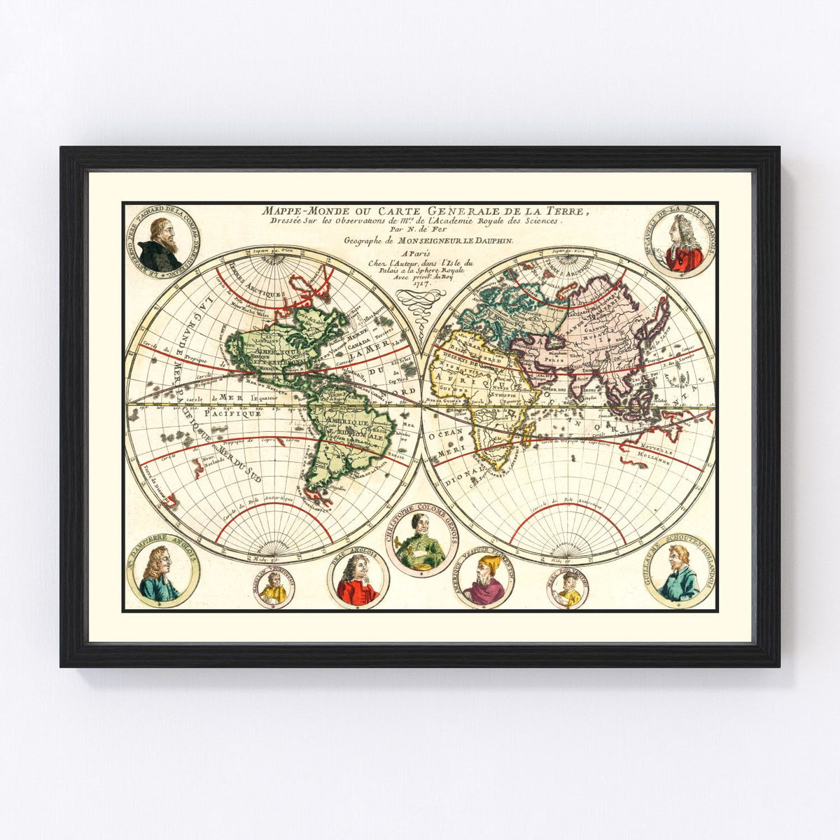 World Vintage Map 1717