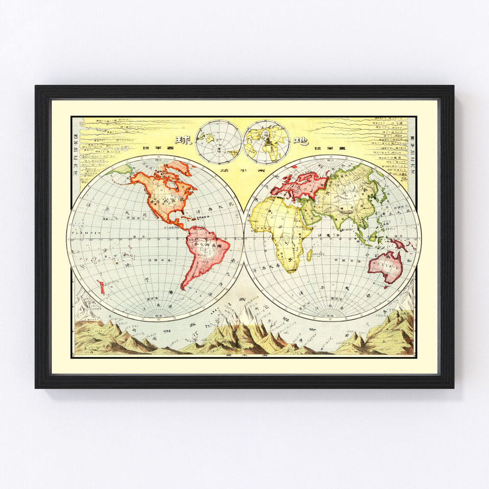 World Vintage Map 1906