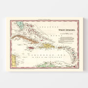 map of West Indies