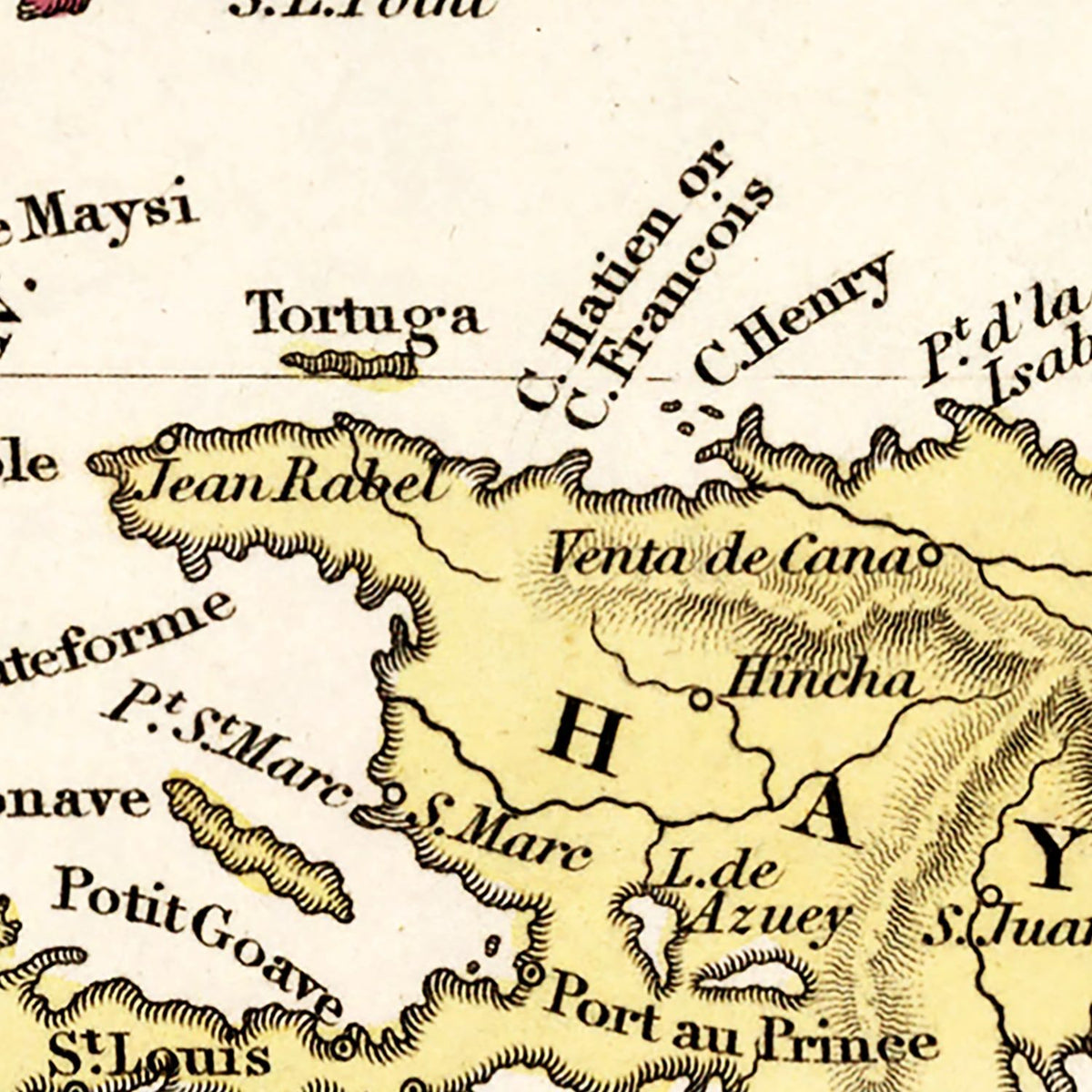 Restored historic details from the 1834 country map of County
