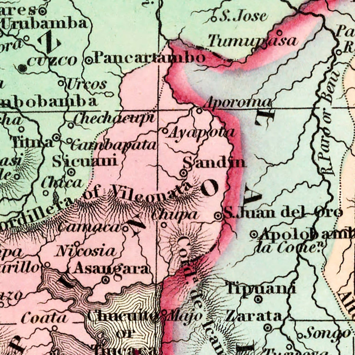 Restored historic details from the 1842 country map of County