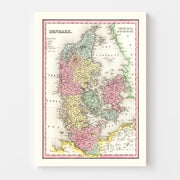 map of Denmark