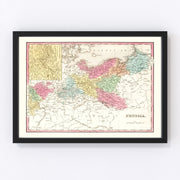 Prussia Vintage Map 1836