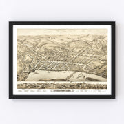 Middletown Vintage Map 1877