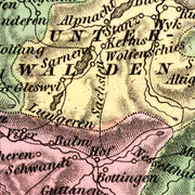 old Switzerland map