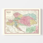 map of Austria