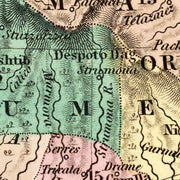 old Turkey map map