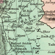 old Turkey map map